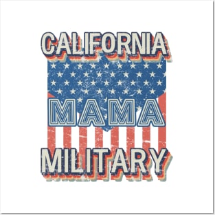 California Valor & Spirit: Retro-Inspired Military Hoodie with American Essence Posters and Art